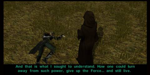 Kreia and Meetra Surik in Star Wars: Knights of the Old Republic 2