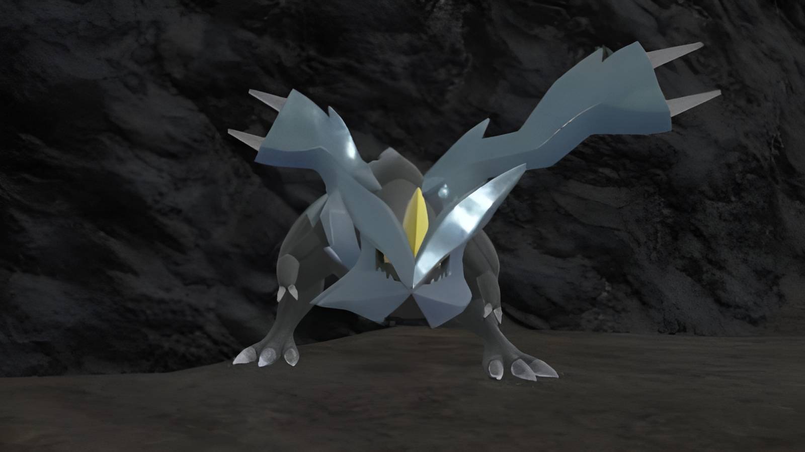 Kyurem in cave in Pokemon scarlet and violet
