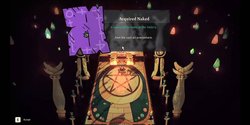 Naked Outfit unlock in Cult of the Lamb: Sins of the Flesh.