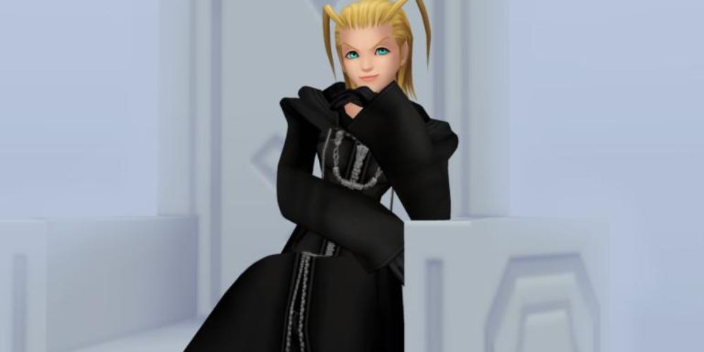 Larxene in the opening cinematic of Kingdom Hearts 358/2 Days