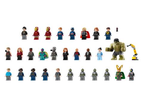 lego avengers tower minifigures