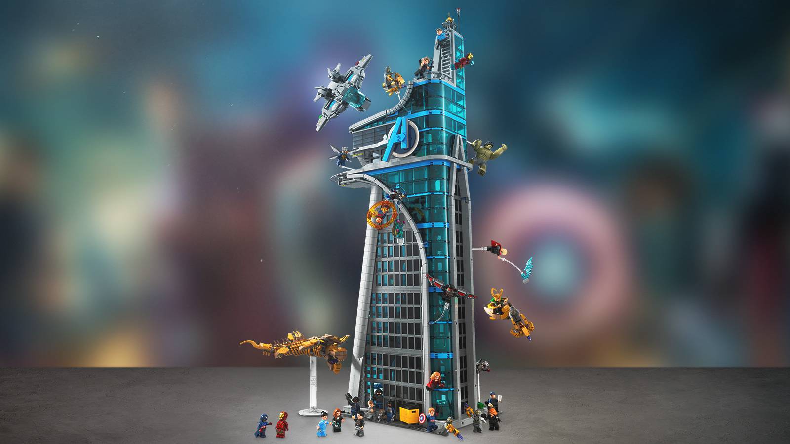 lego avengers tower marvel set