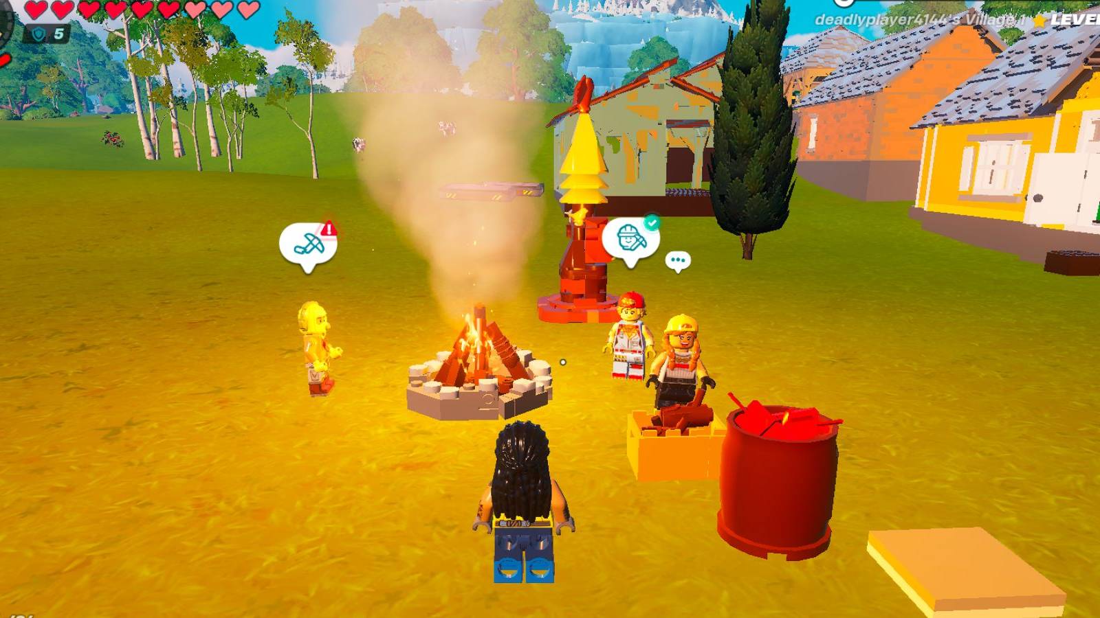 lego fortnite village square