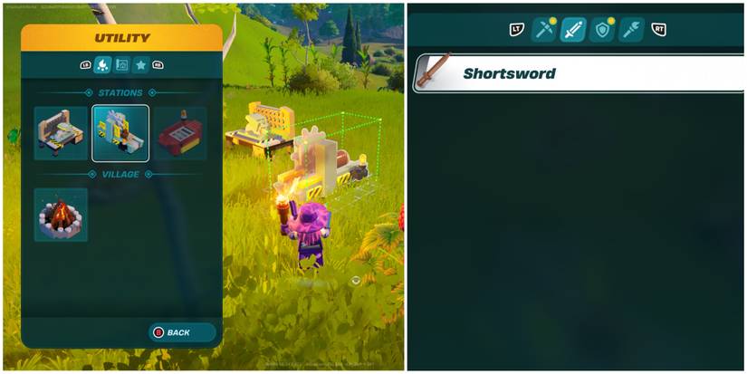 building lumber mill and making shortsword