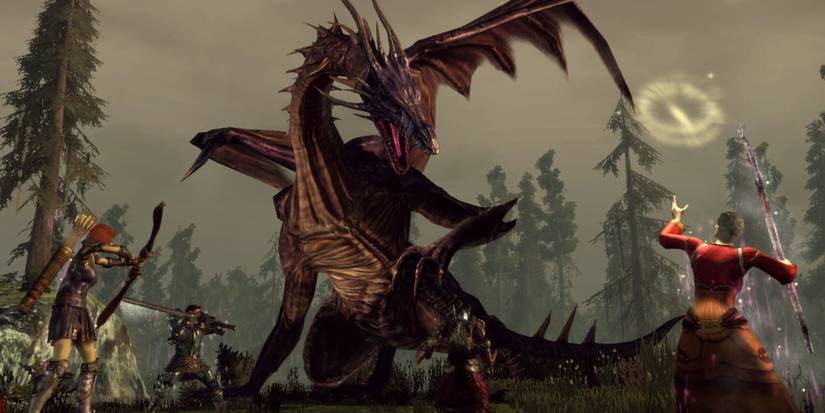 Dragon Age: Origins dragon fight
