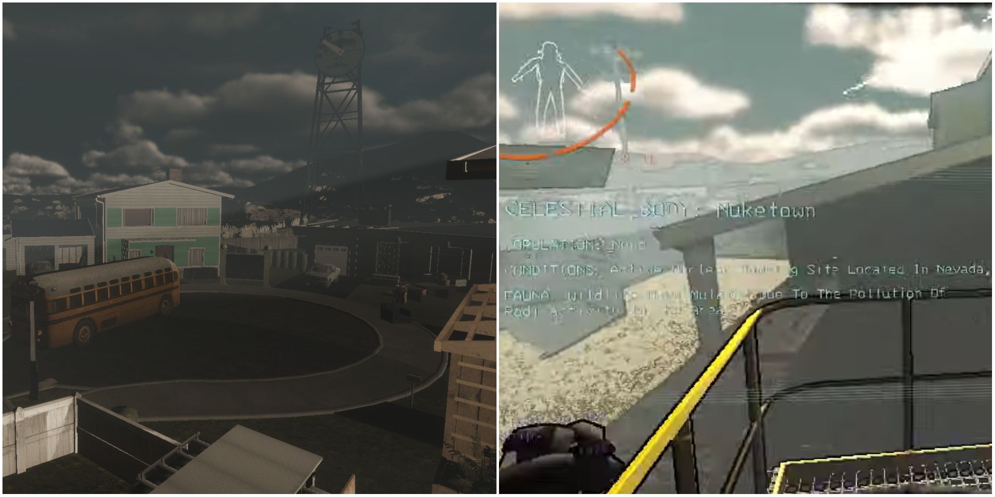 A modded moon which resembles the Call of Duty map of Nuketown
