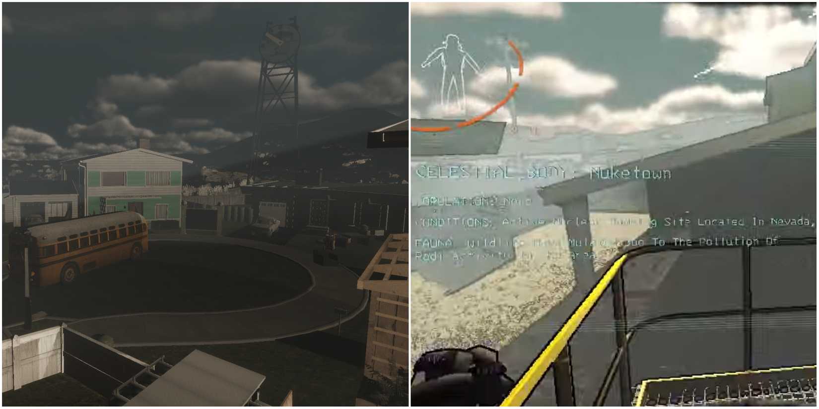 A modded moon which resembles the Call of Duty map of Nuketown