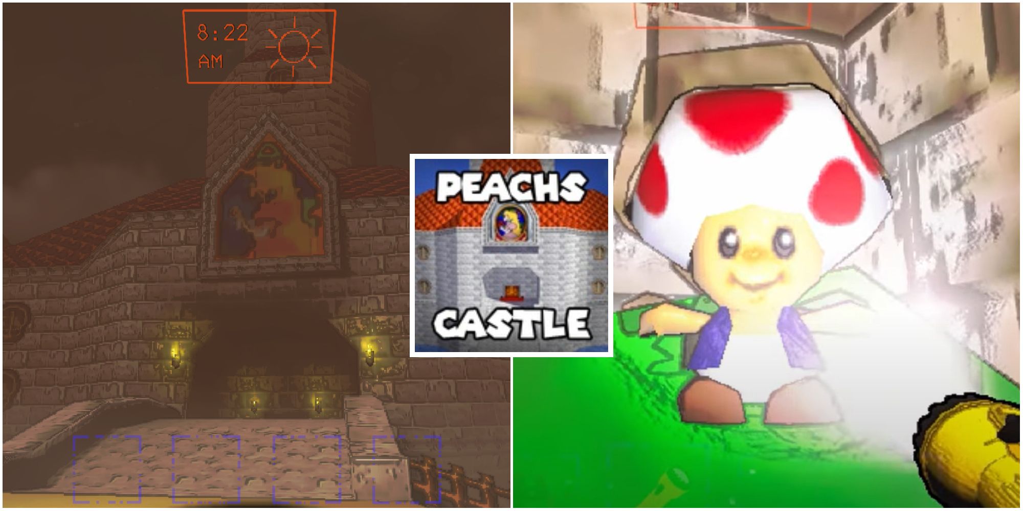 Screenshots from the modded Peaches Castle Moon 
