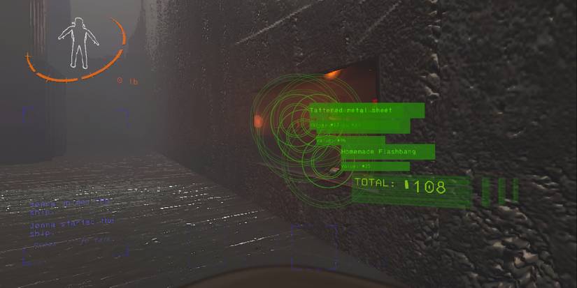 A screenshot of a player scanning scrap at Gordion, the place where you sell items to meet the quota.