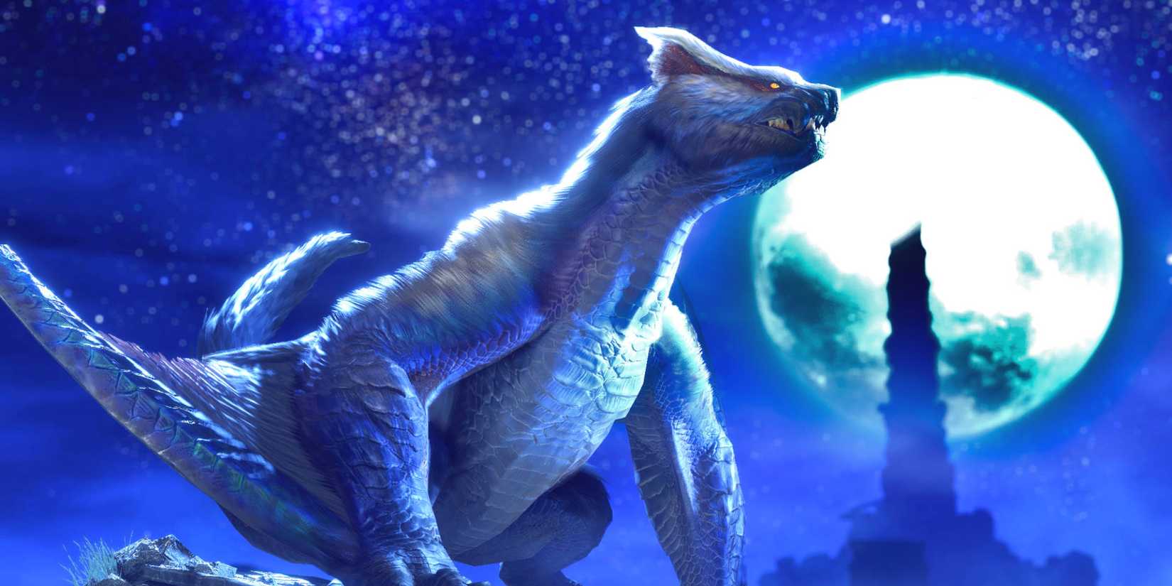 Lucent Nargacuga artwork in Monster Hunter Rise