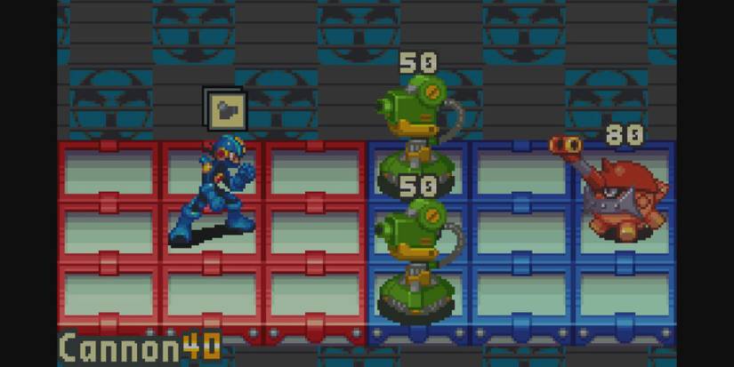 Mega Man battling enemies