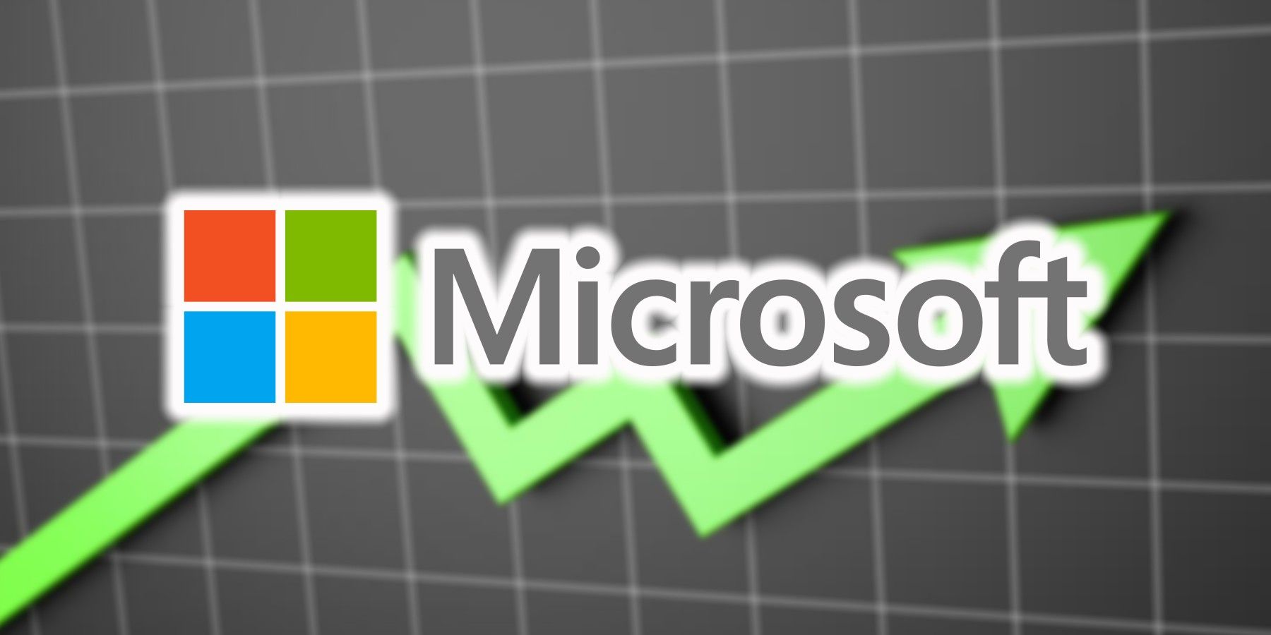 microsoft-logo-value-increase-background