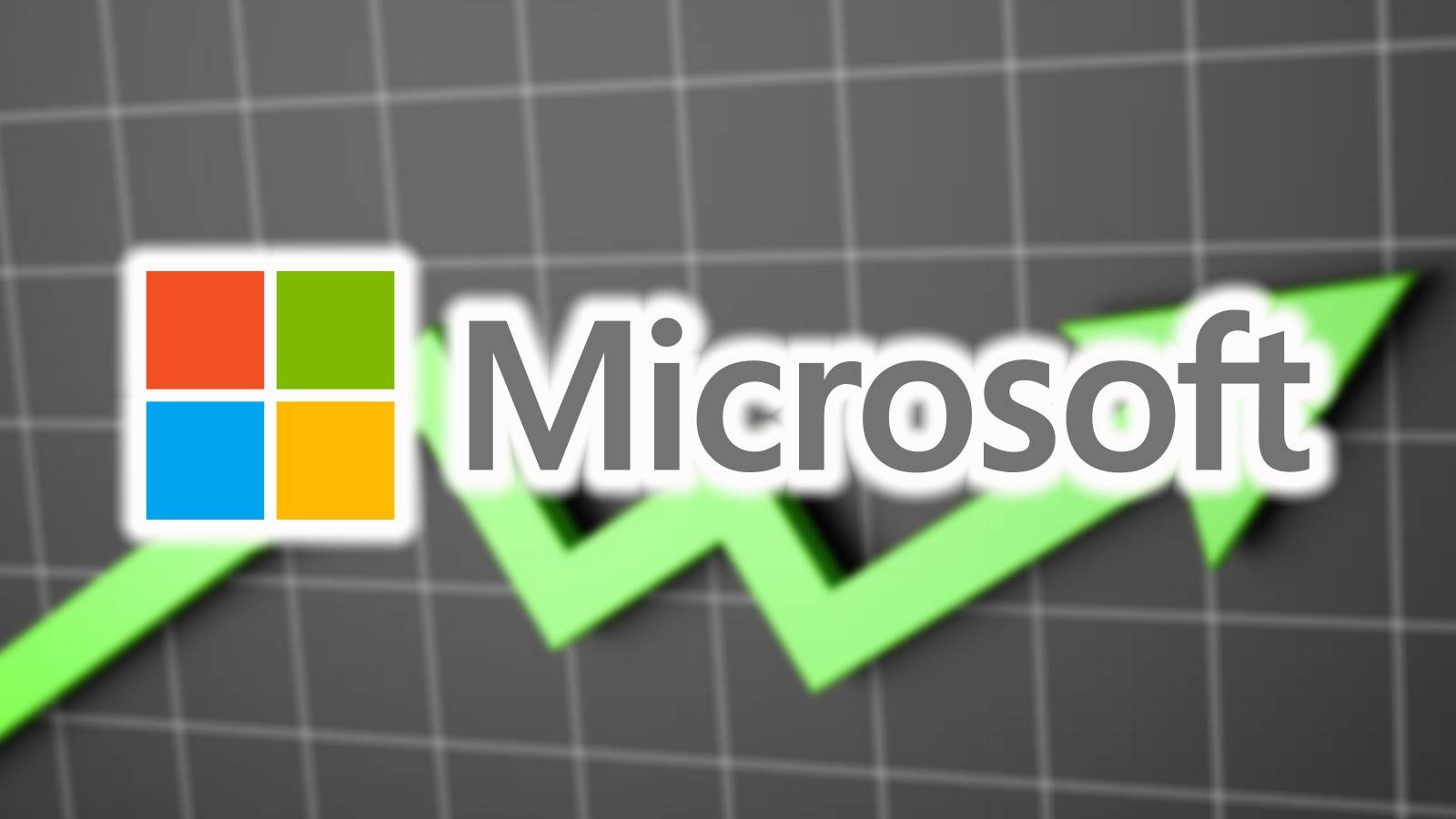 microsoft-logo-value-increase-background