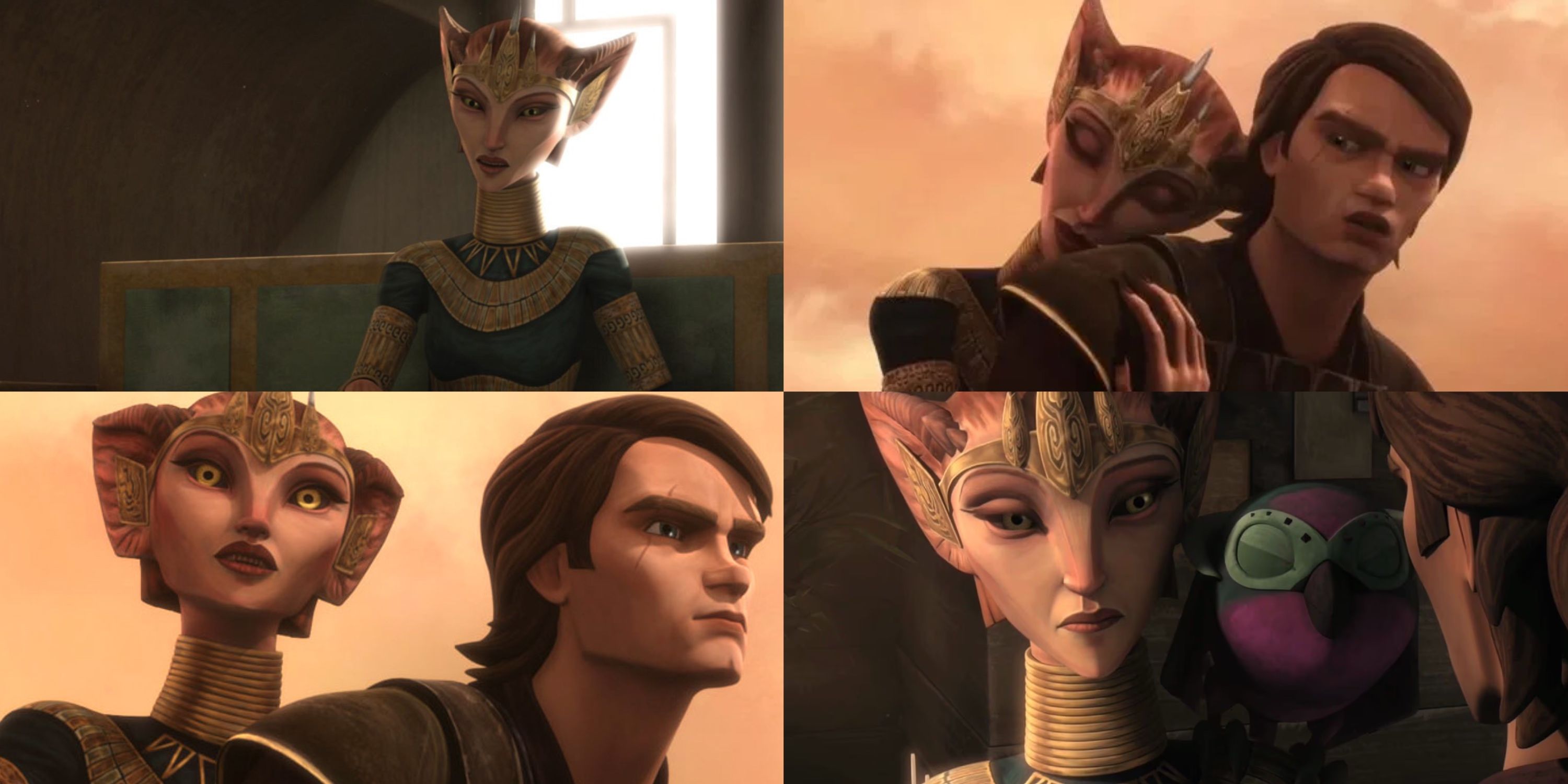 Screenshots of Queen Miraj and Anakin Skywalker together 