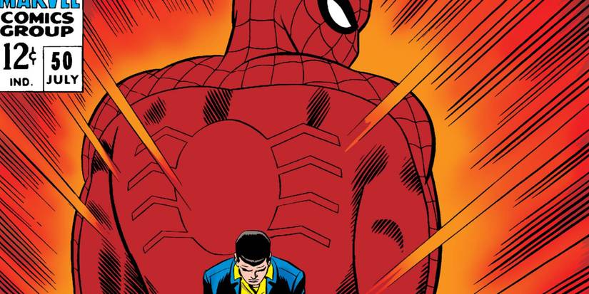 peter parker walking away from spider-man