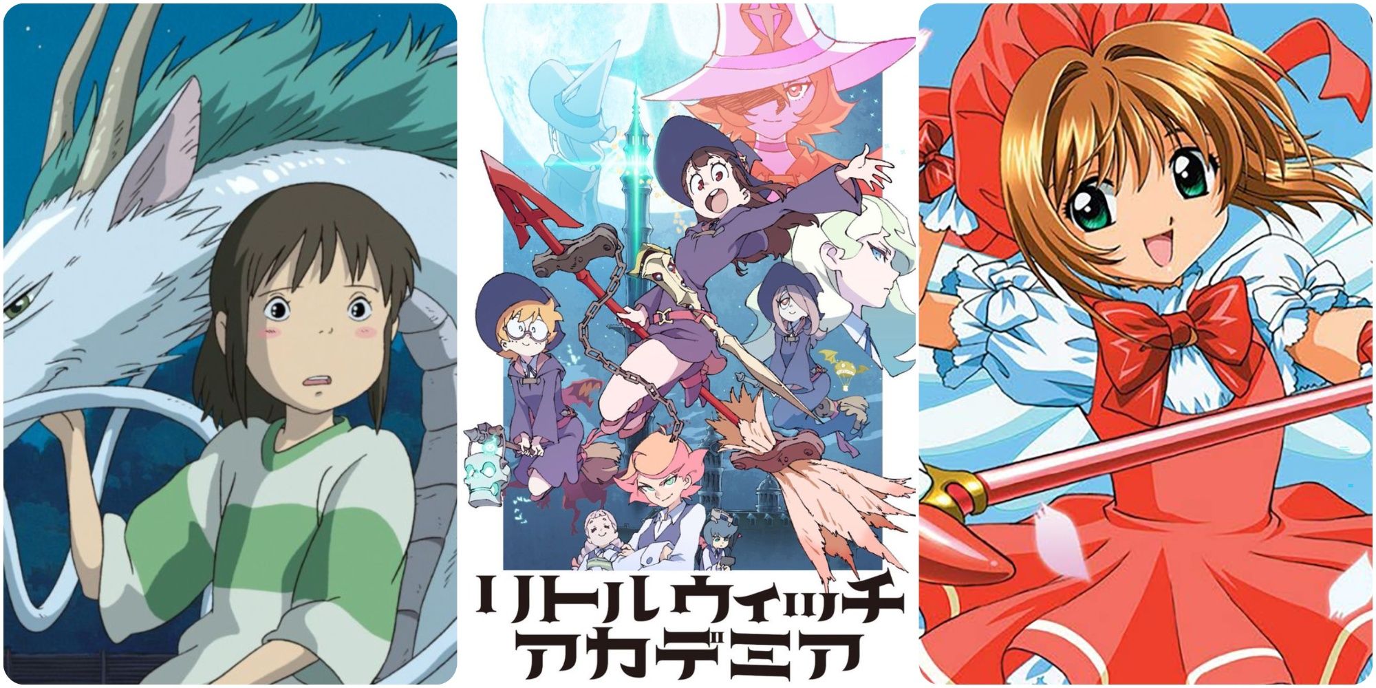 Spirited Away. Little Witch Academia, Cardcaptor Sakura