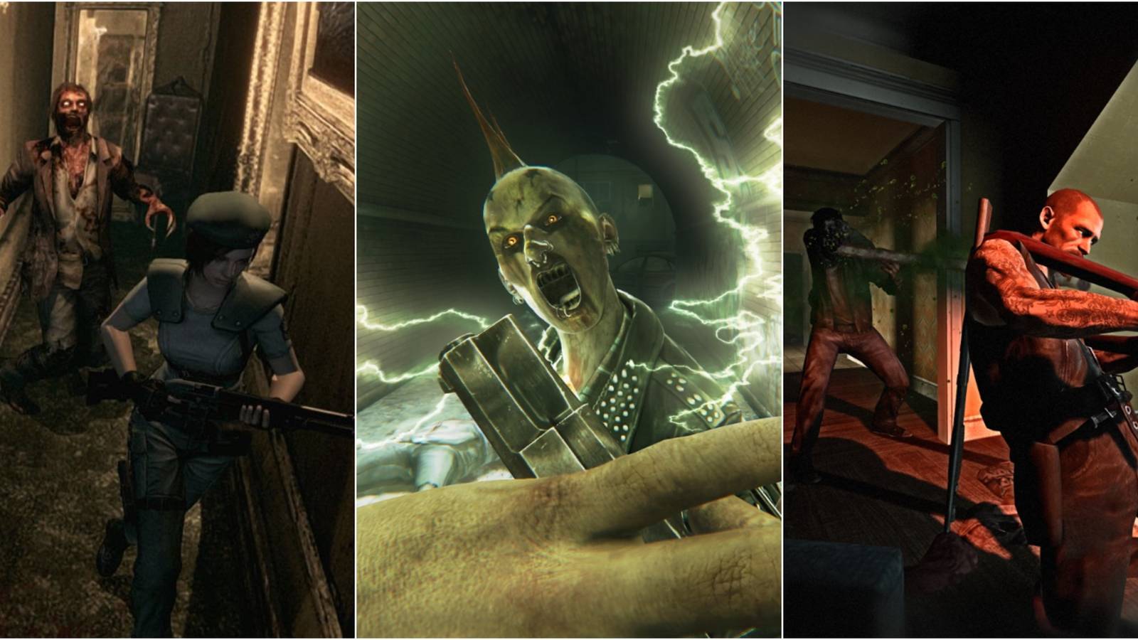 Resident Evil, ZombiU, and Left 4 Dead