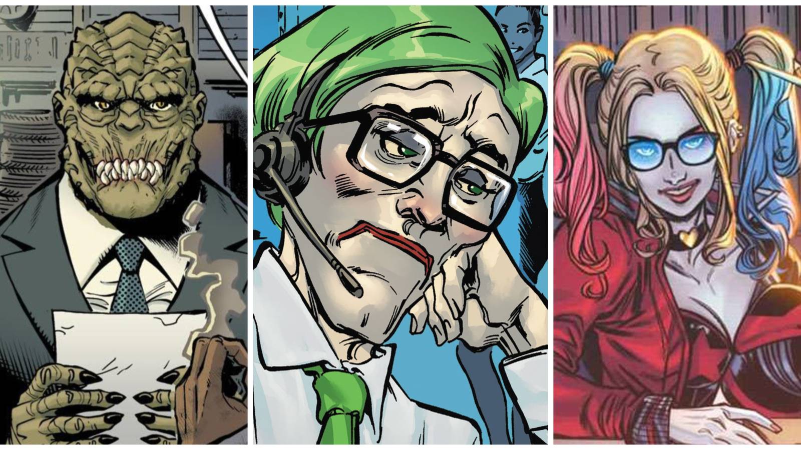 killer croc reformed, joker reformed, harley quinn reformed