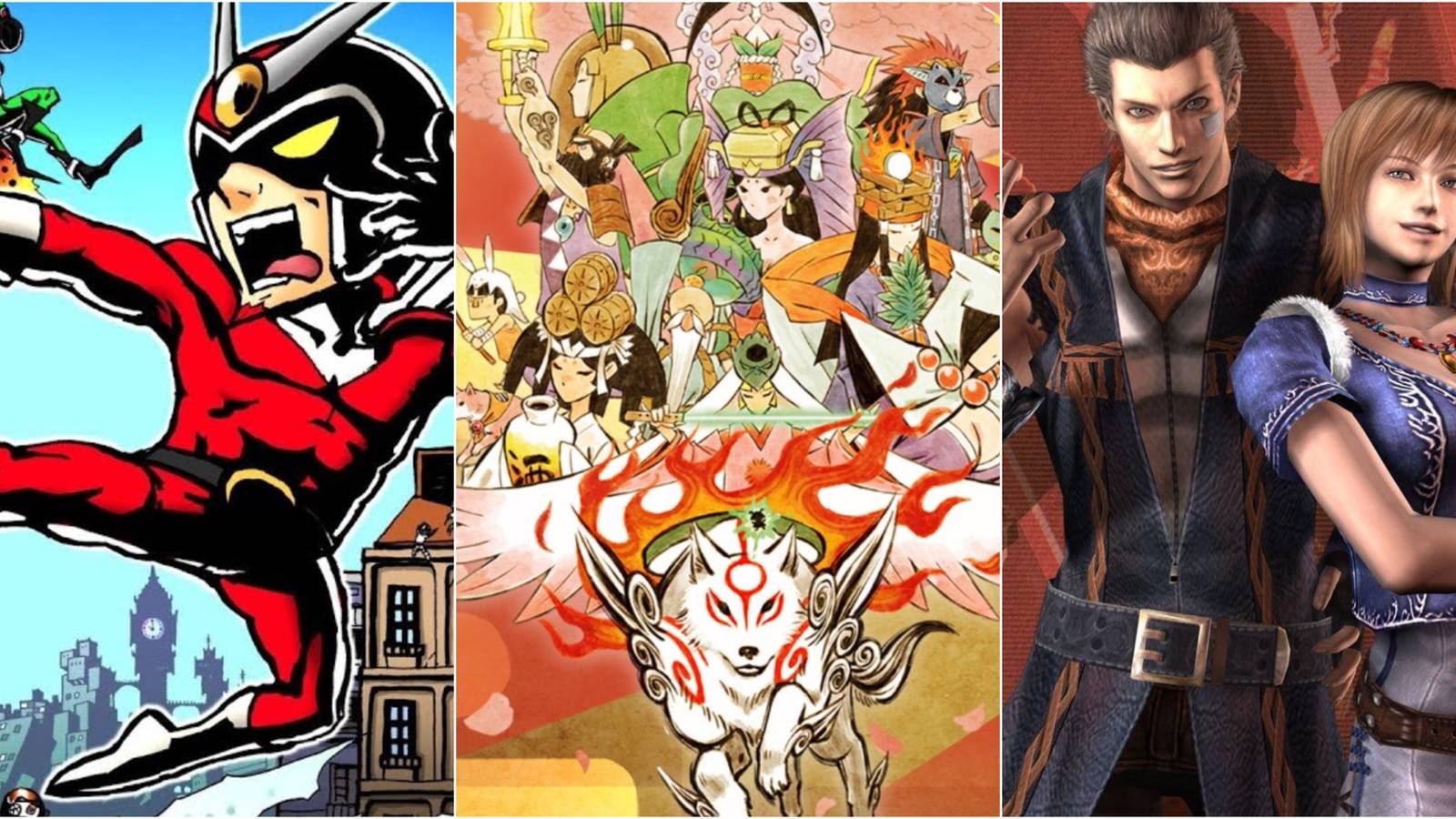 Viewtiful Joe, Okami, and God Hand