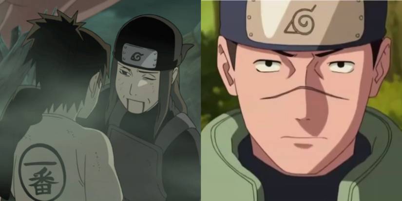 Young Iruka seeing his mother for the last time in Naruto Shippuden