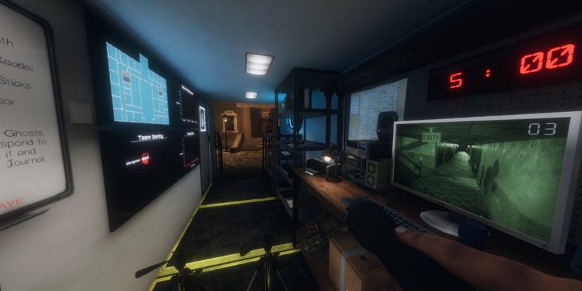 Ghost hunting base in Phasmophobia