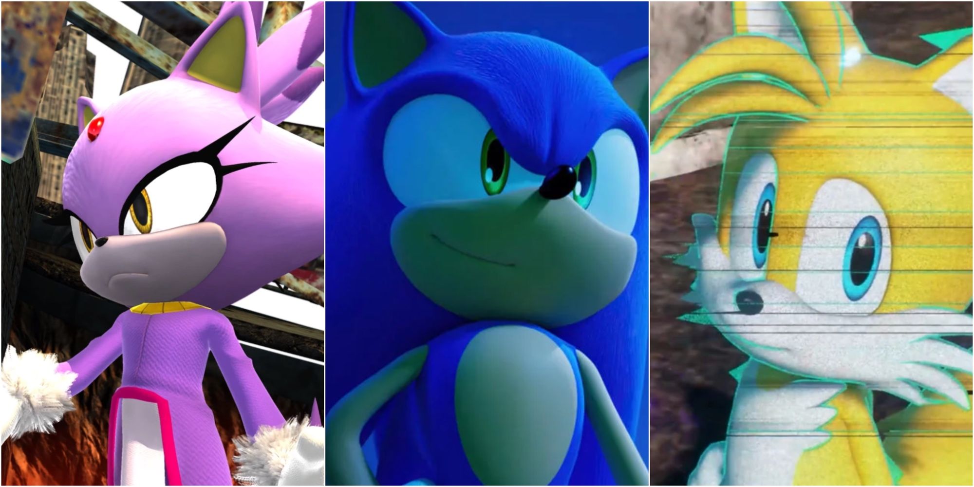 Blaze, Sonic, and Tail 