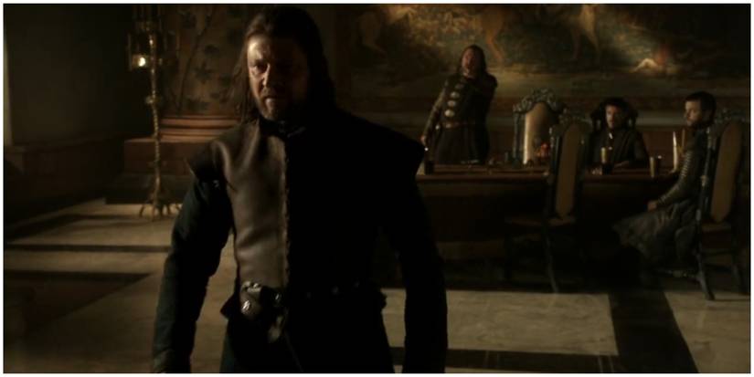 Ned Resigns as the Hand of the King in Game of Thrones.