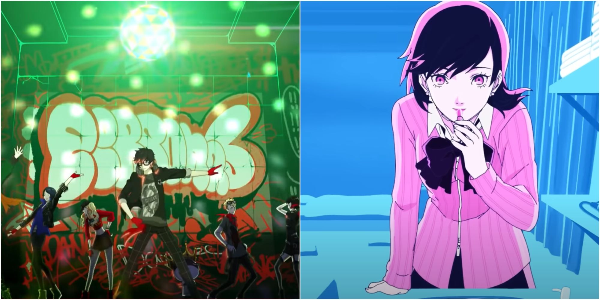 Persona Dancing in Starlight and Persona 3 Reload intros 