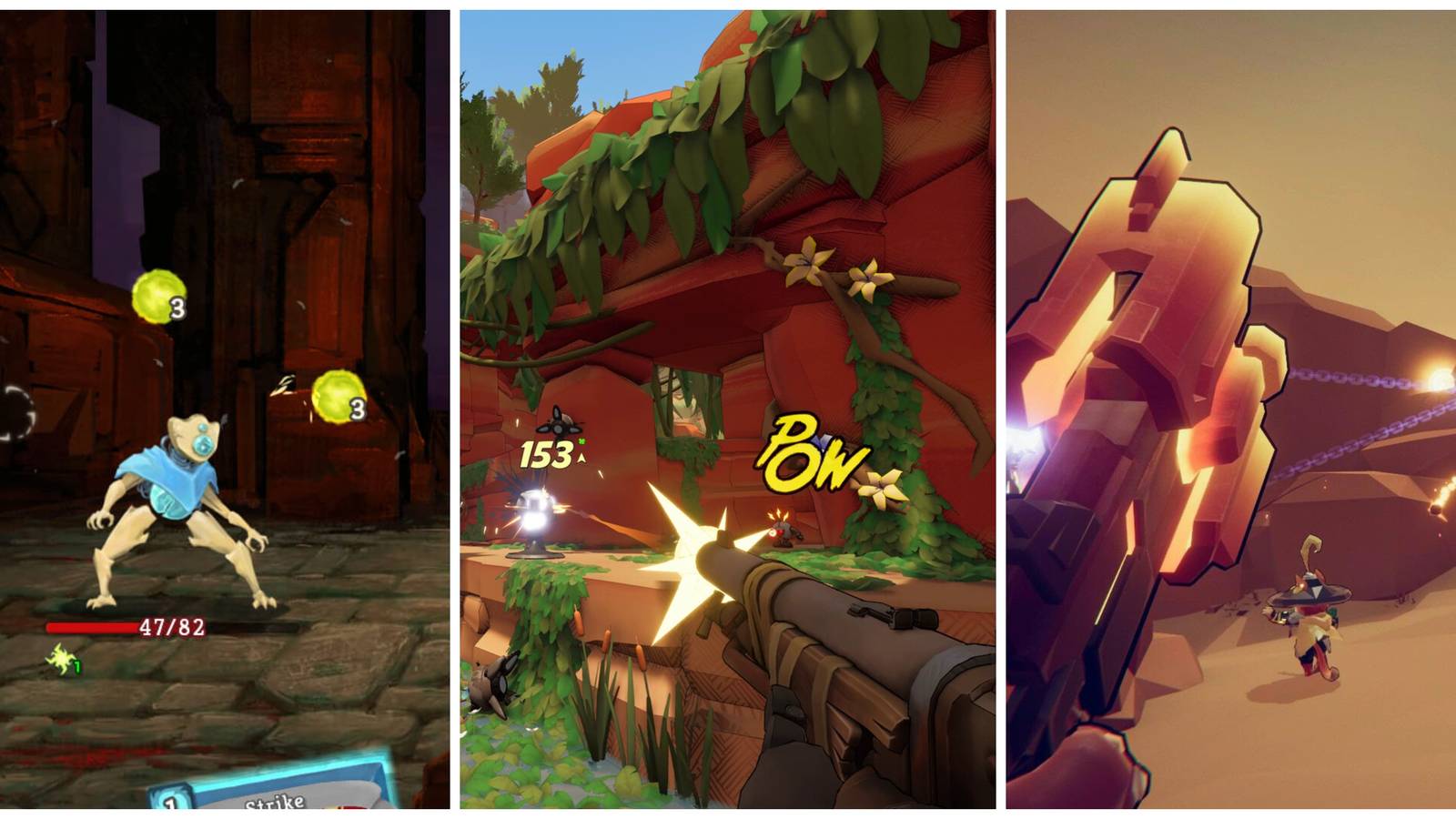 Roguelike Games That Are Better With A Keyboard & Mouse (Featured Image) - Slay The Spire + Roboquest + Gunfire Reborn