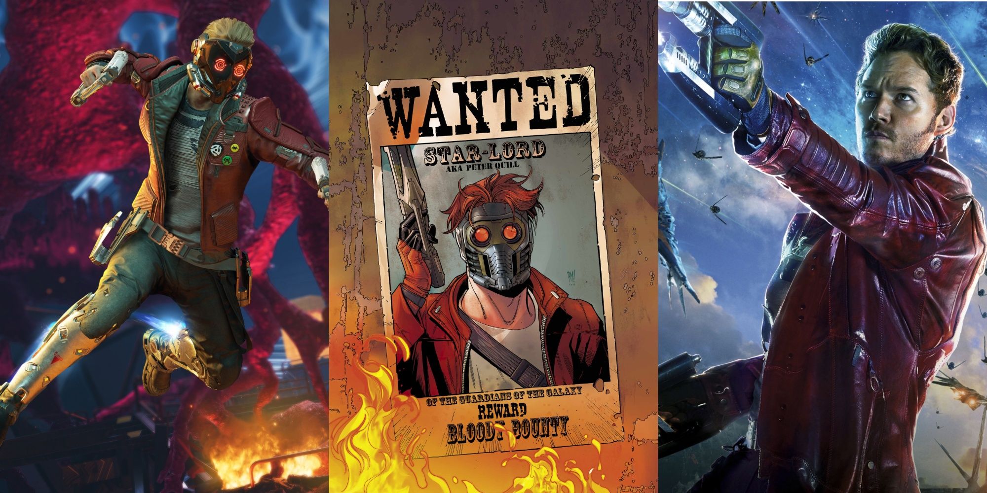 Star-Lord trilogy guardians of the galaxy game comic movie