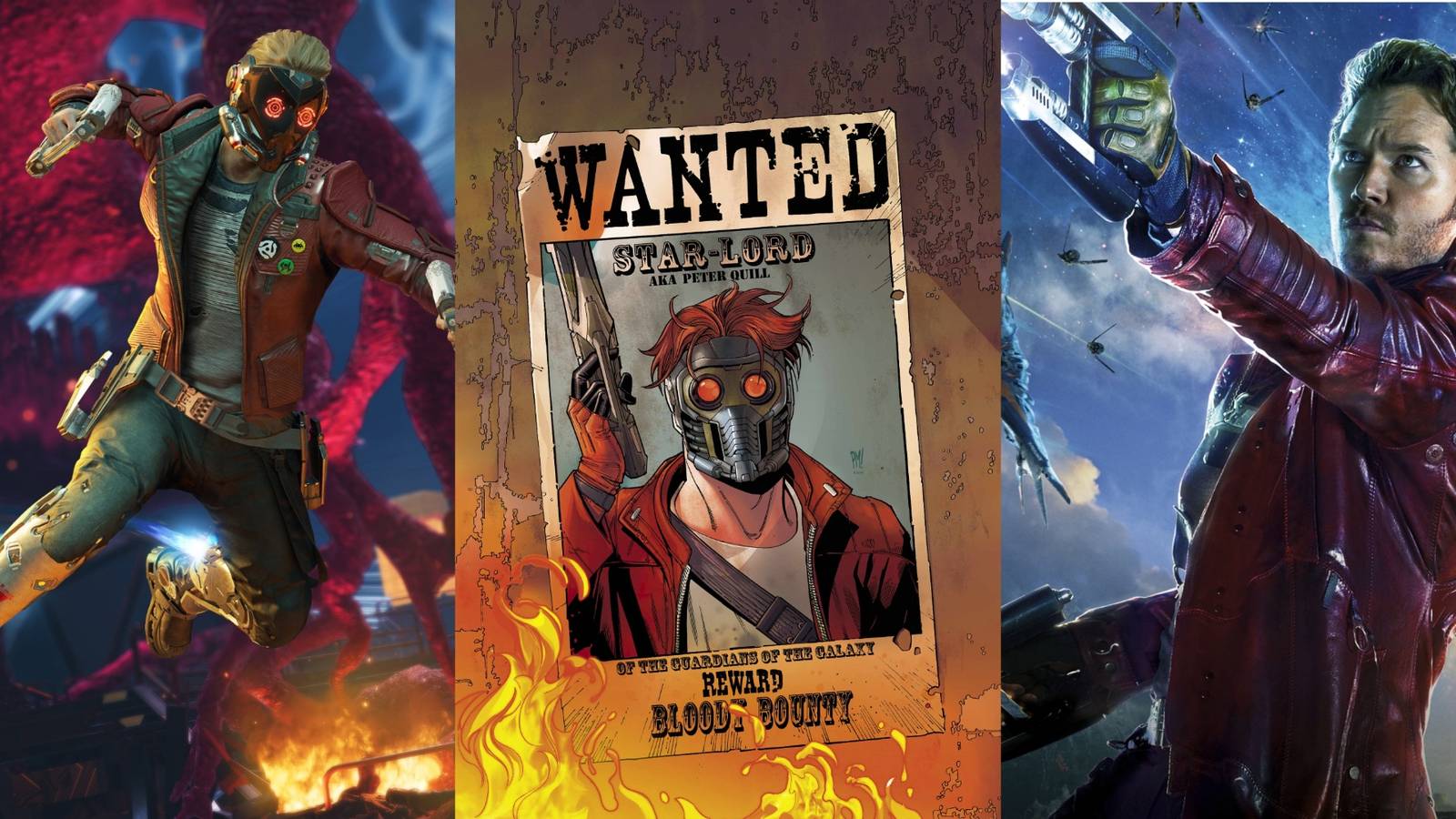 Star-Lord trilogy guardians of the galaxy game comic movie