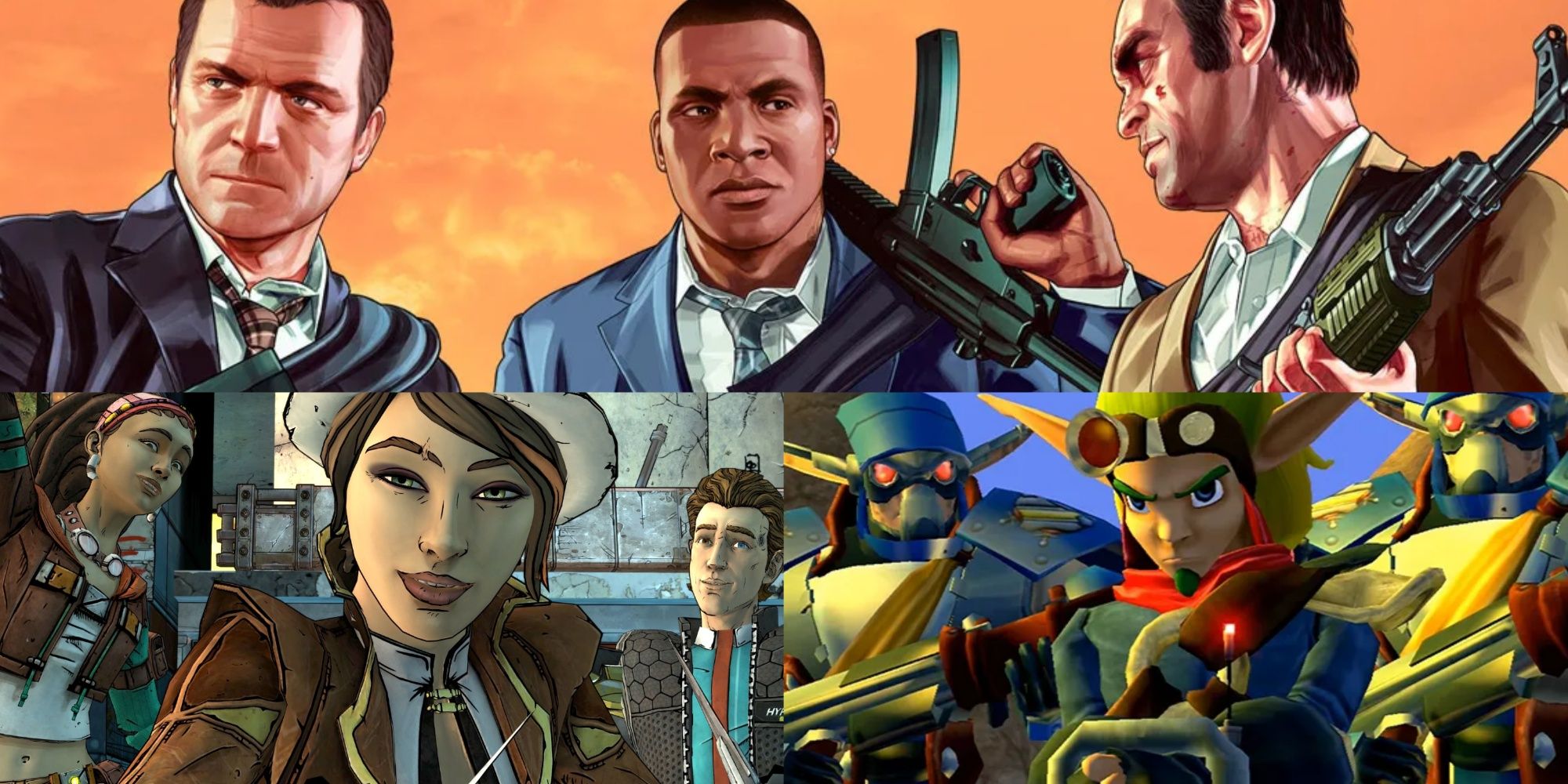 Grand Theft Auto 5, Tales From The Borderlands, Jak 2 Featured 