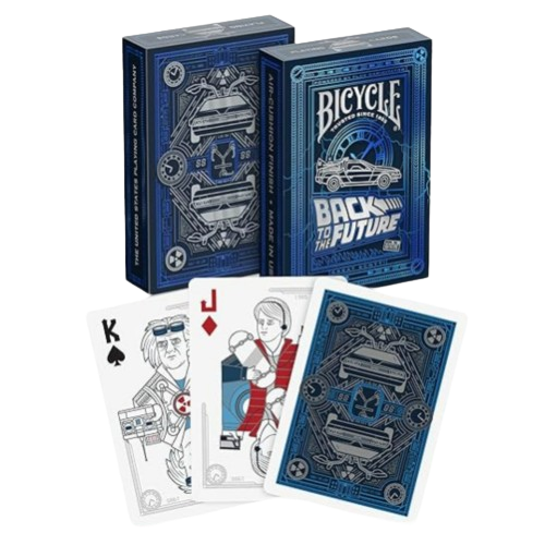 Back to the Future playing cards inspired by the popular science fiction franchise.