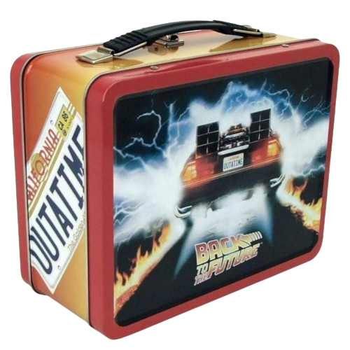 Old lunch box from Back to the Future. 