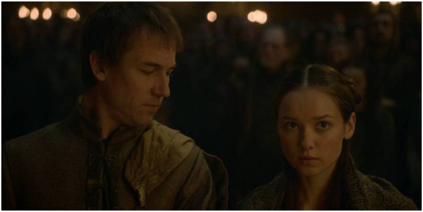 Edmure Tully and Roslin Frey's wedding in Game of Thrones.