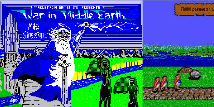 War in Middle Earth split image