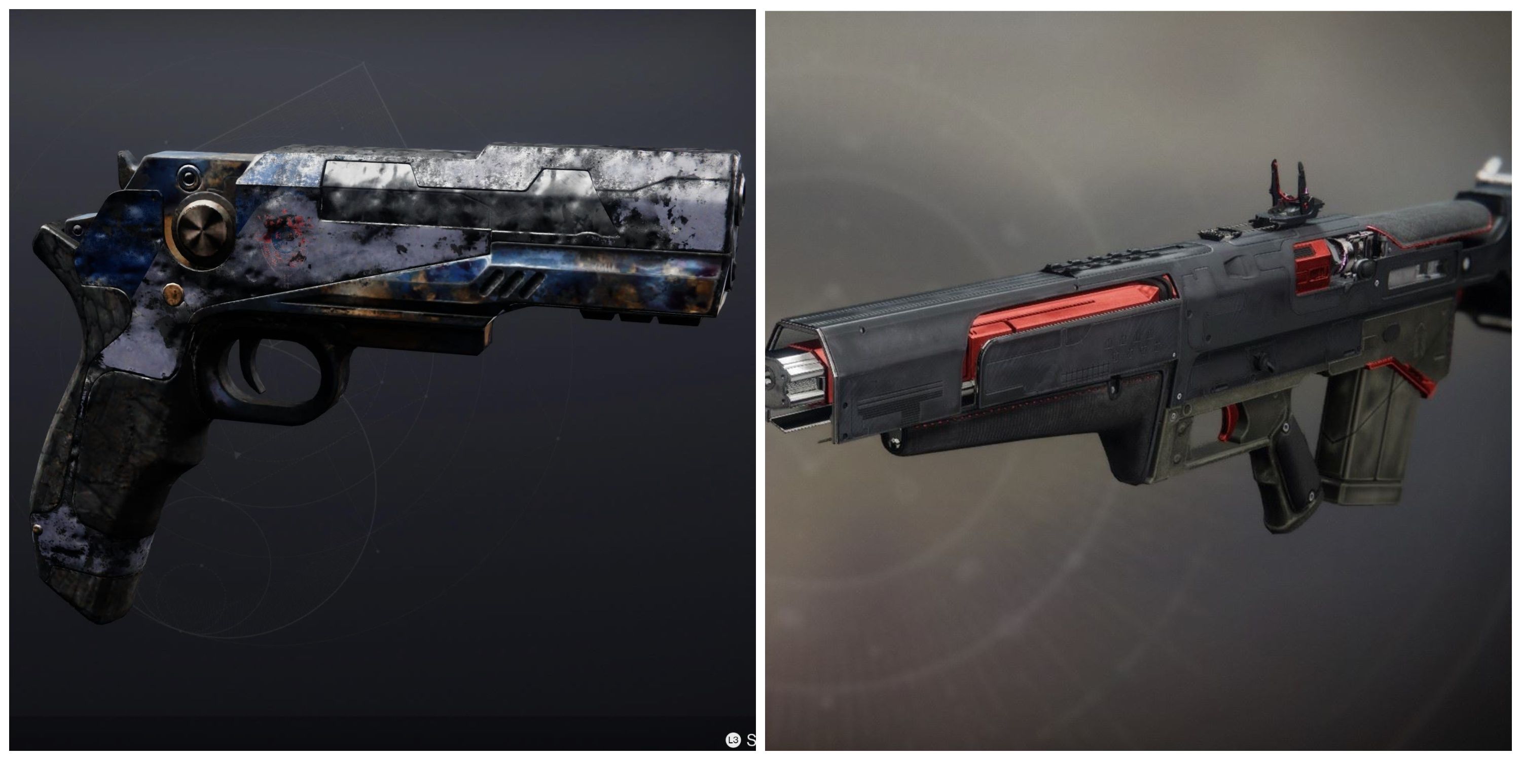 traveller's chosen (damaged) and blast furnace weapons in destiny 2