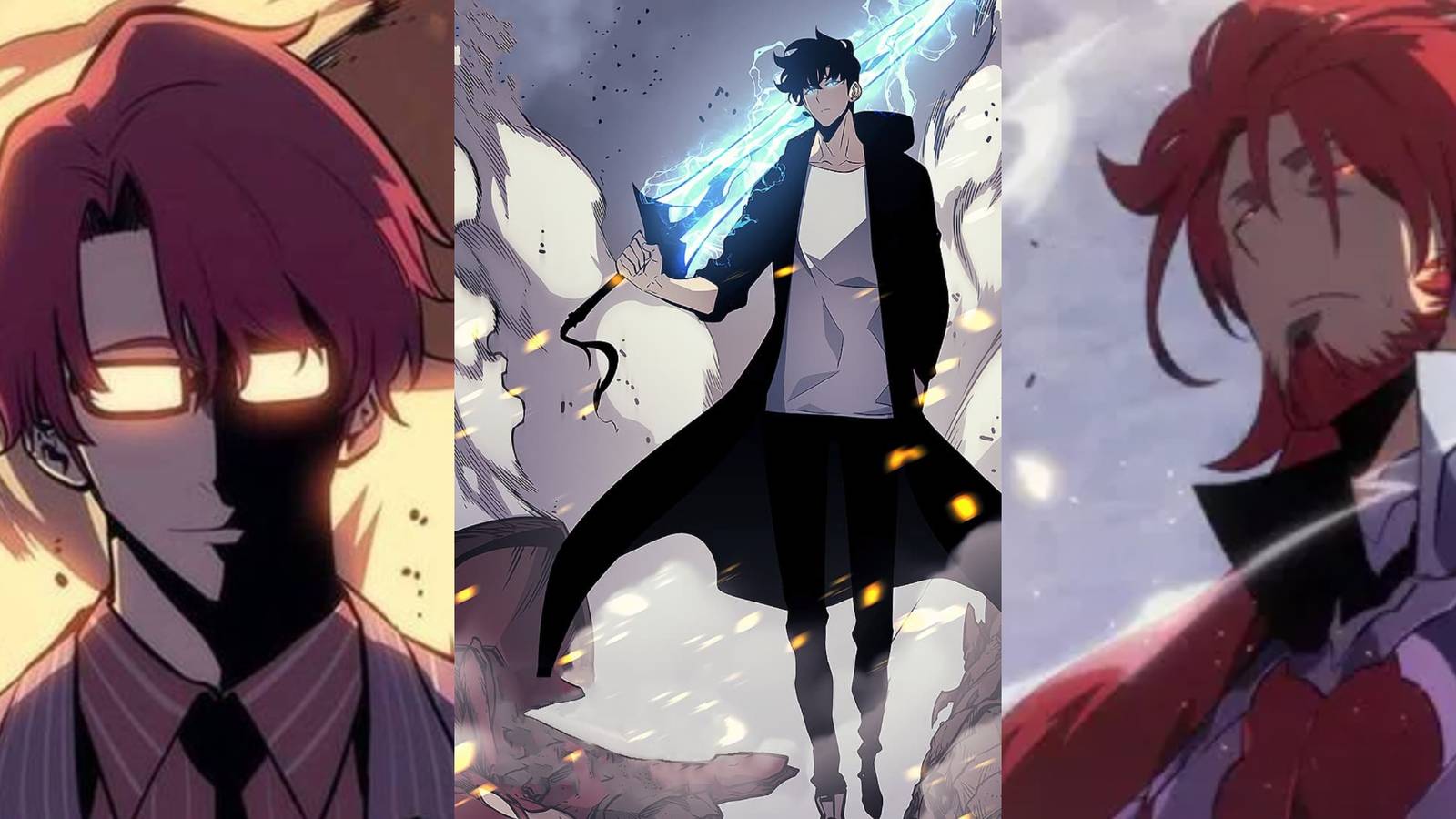 Choi Jong-In, Antares and Sung Jin-Woo from solo leveling