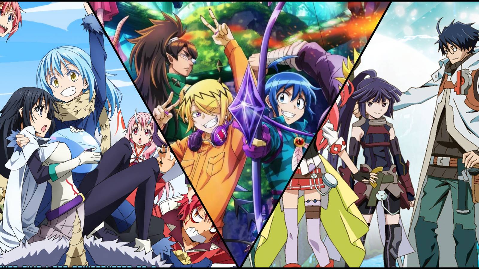 Reincarnated as a Slime, Iruma-kun, Log Horizon