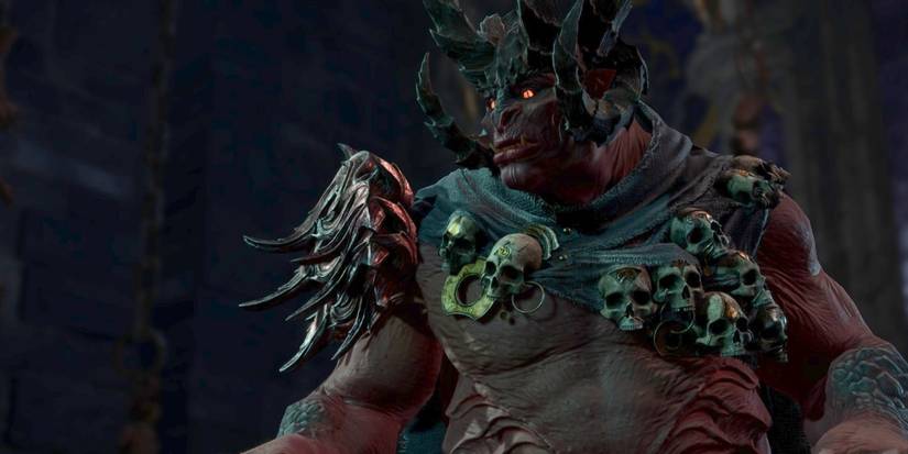 Yurgir standing in a dark crypt