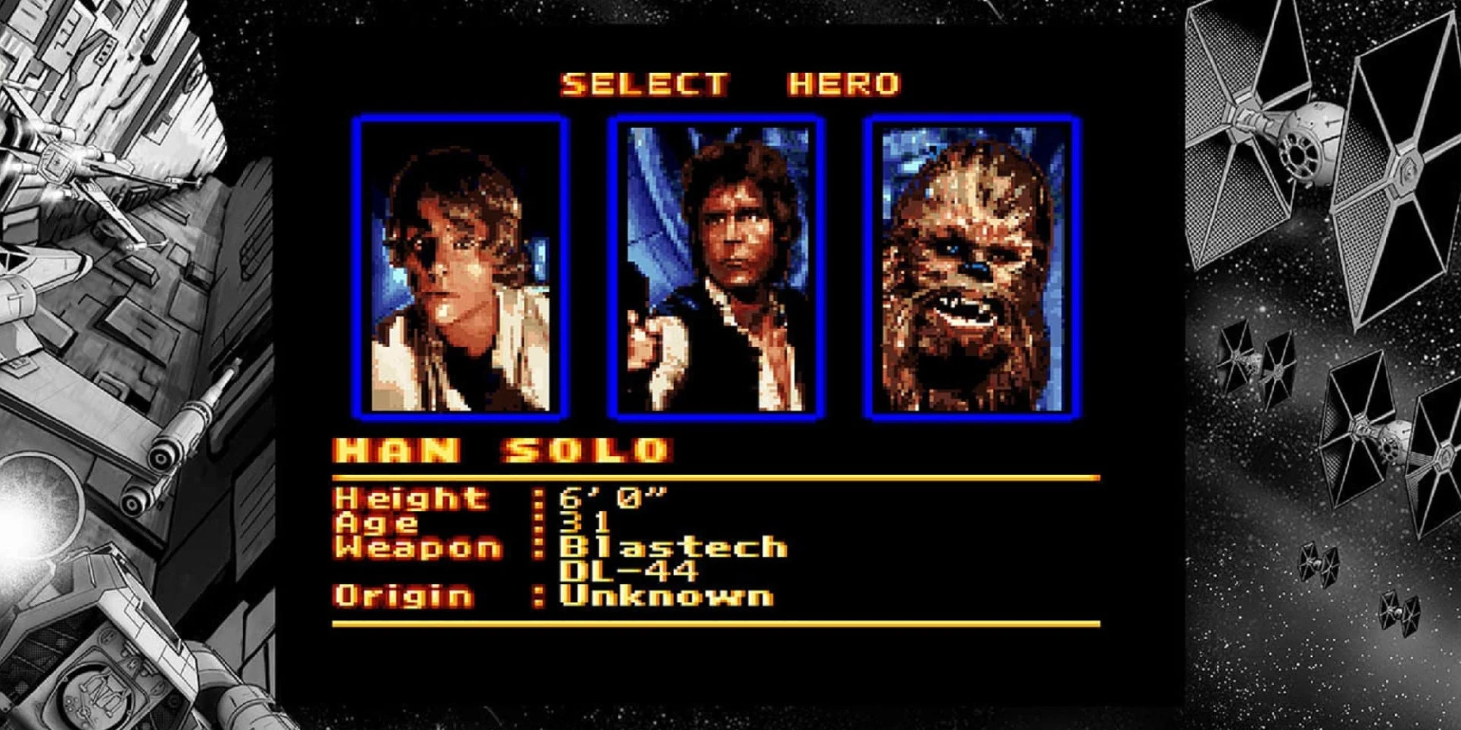 Super Star Wars Character Select