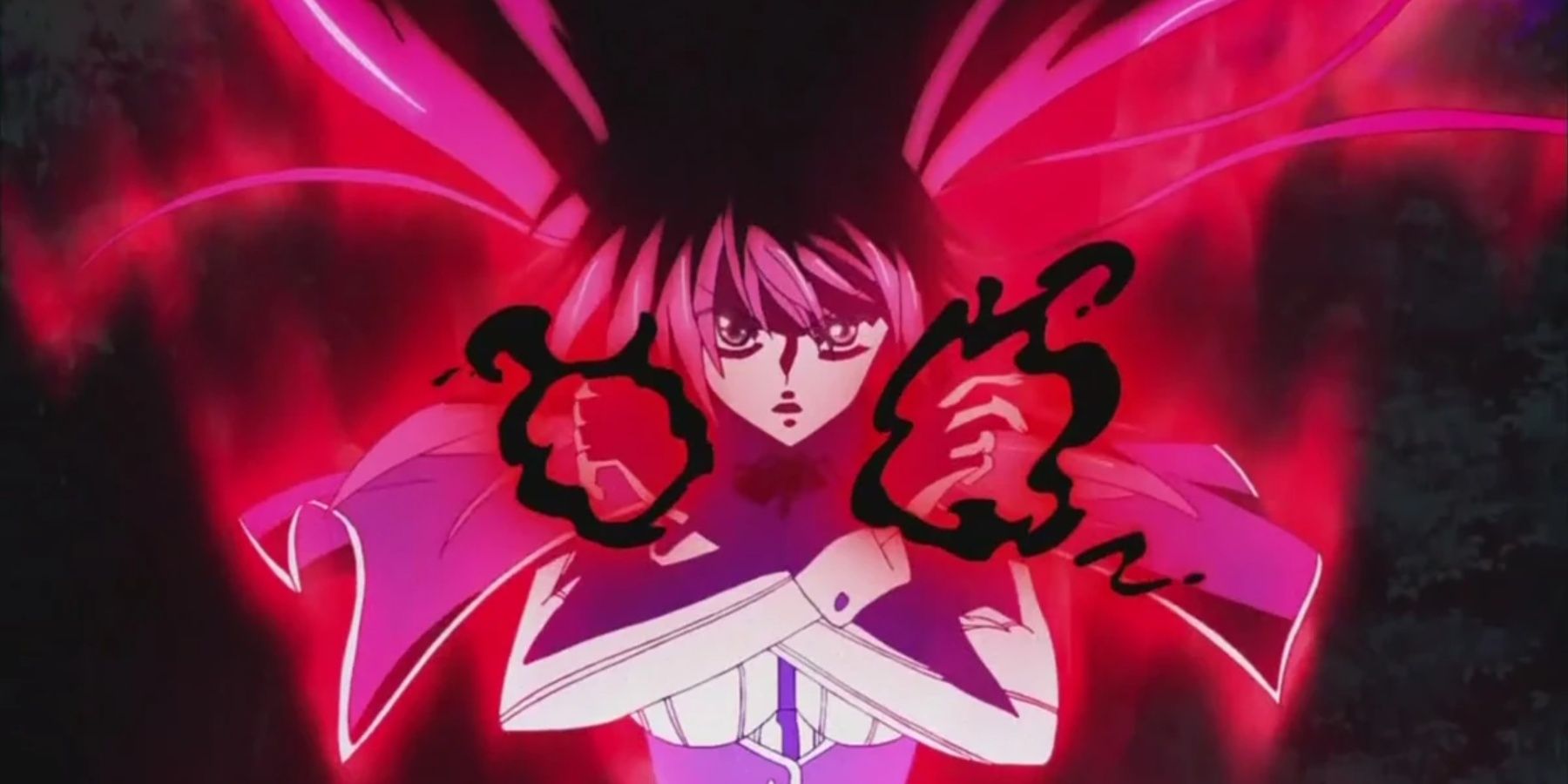 Rias Gremory using her Destruction Magic in High School DxD