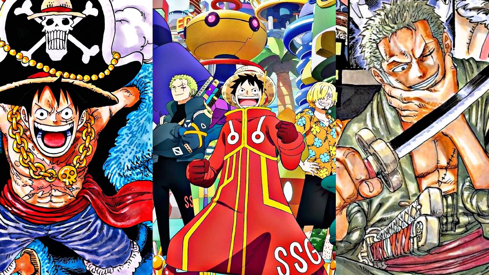 monkey d luffy straw hat pirates roronoa zoro one piece-1