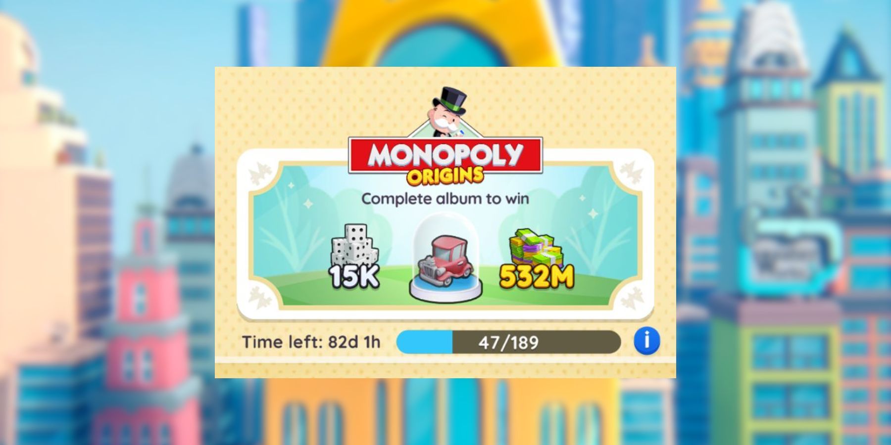 monopoly go monopoly origins album 
