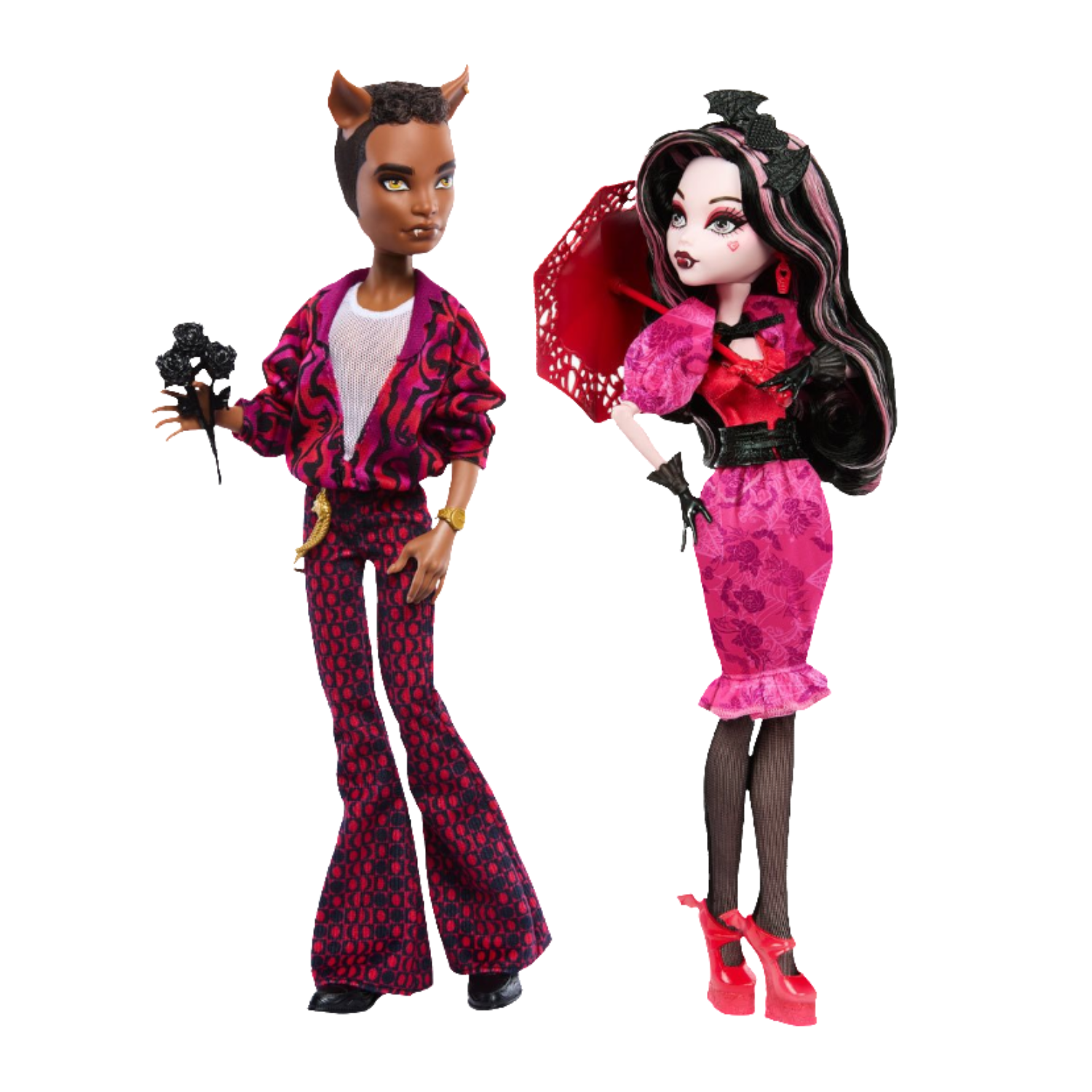 Monster High Howliday Love Edition Draculaura and Clawd Wolf 