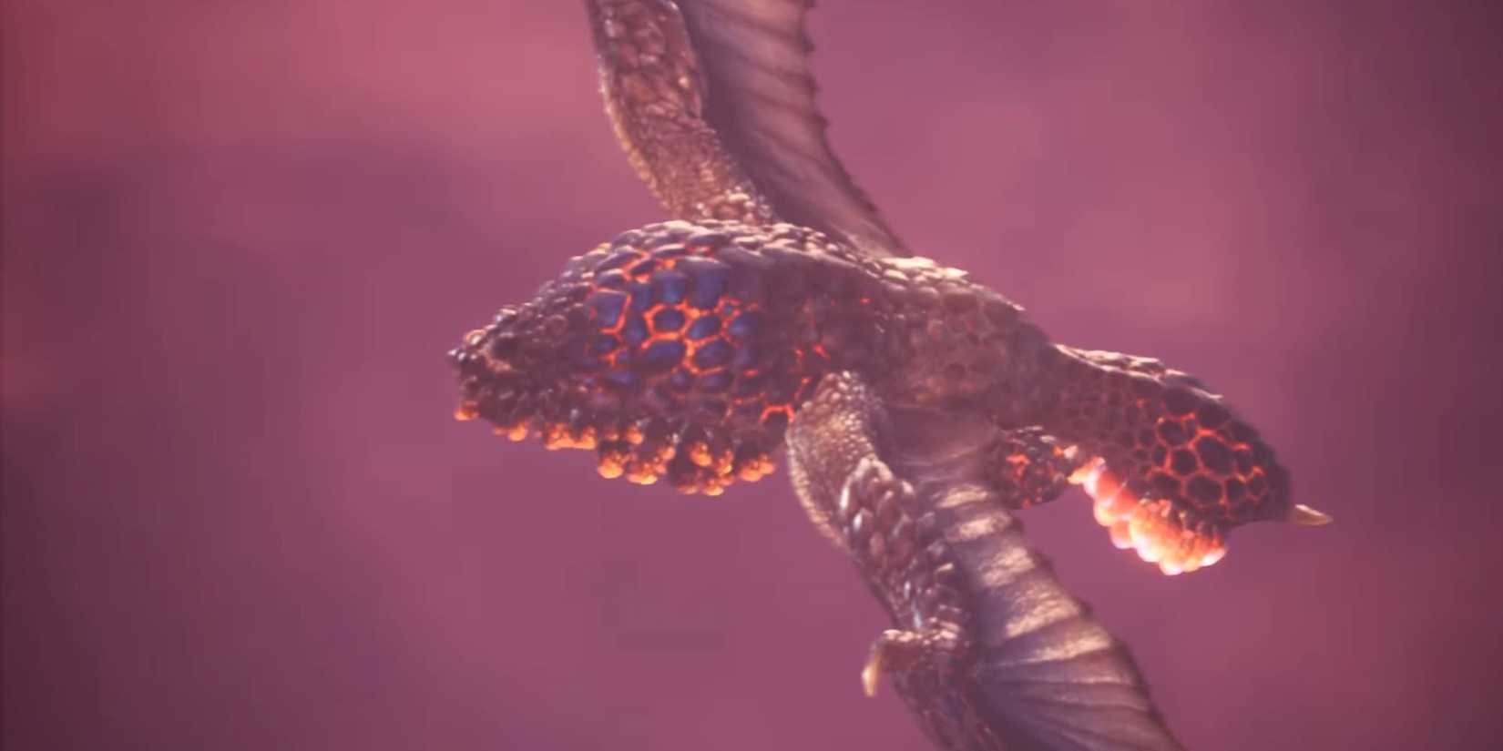 A Seething Bazelgeuse in Monster Hunter World