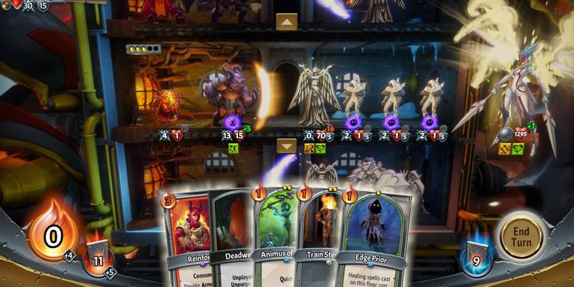 the player preparing to summon more demons against the invading forces