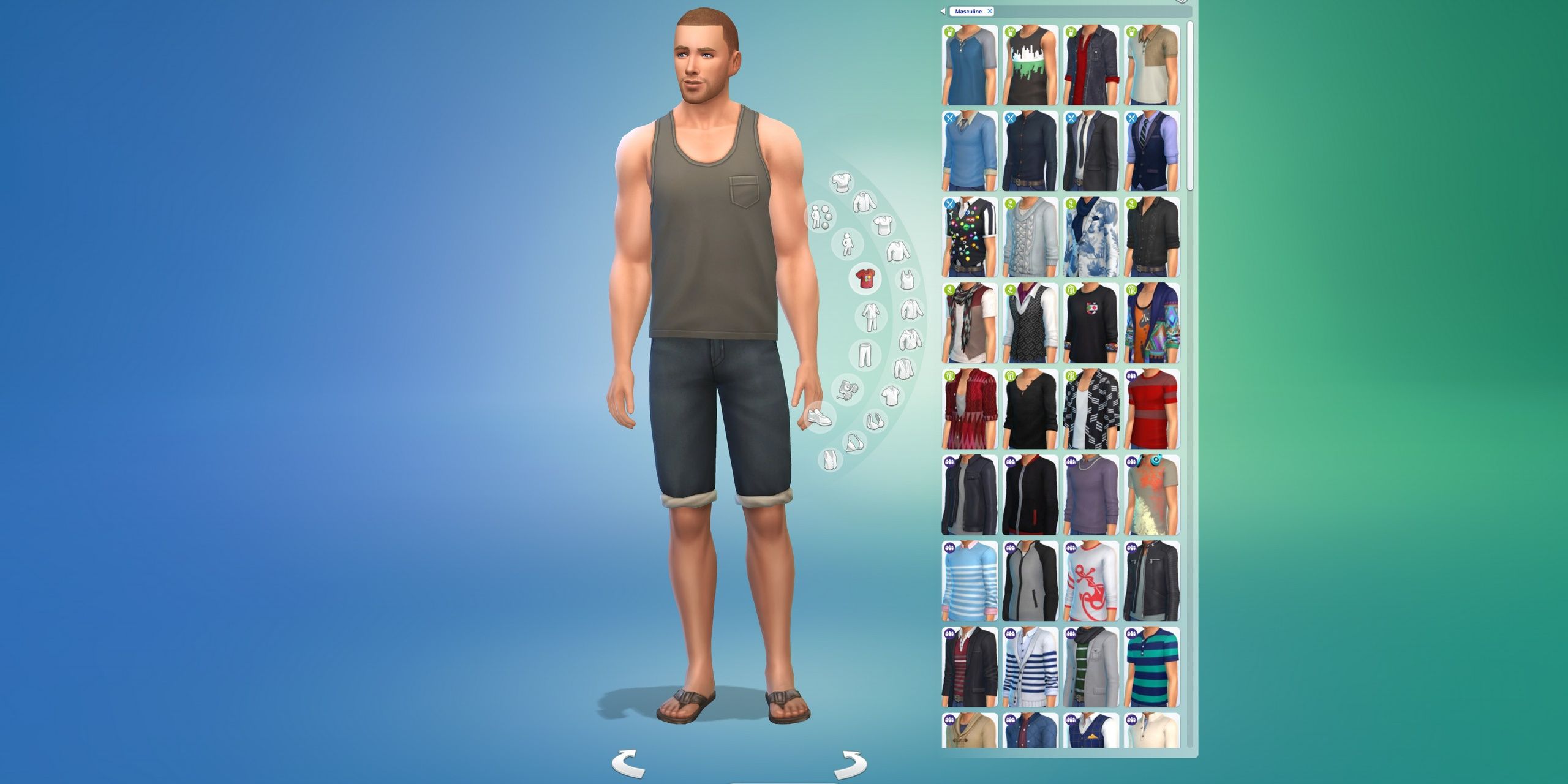 More Columns in CAS mod for The Sims 4