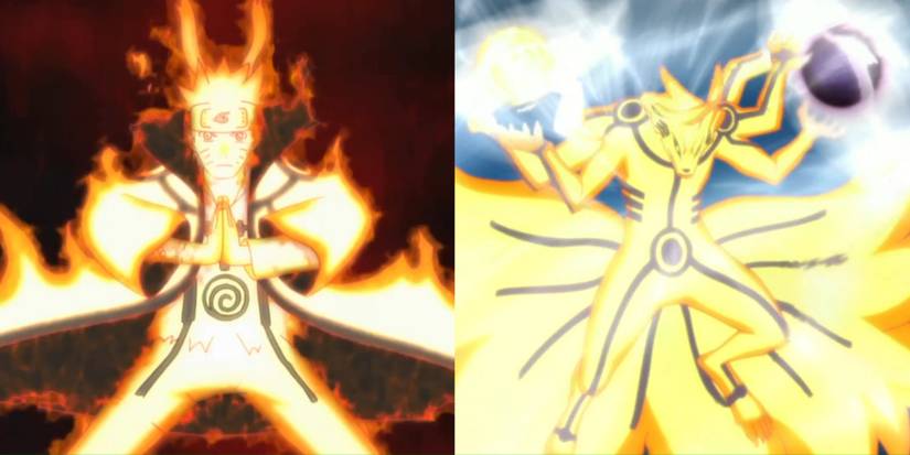Naruto Kurama Mode Six Paths Tailed Beast Rasenshuriken