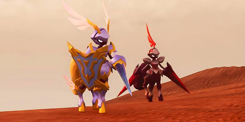 Necromus and Paladius from Palworld